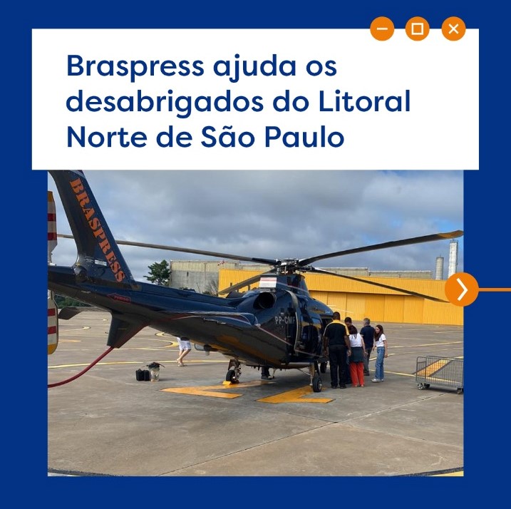 Braspress ajuda desabrigados do Litoral Norte de São Paulo