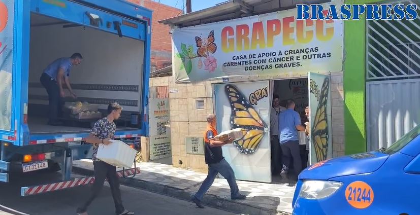 Braspress apoia entidade de Guarulhos com diversas doações